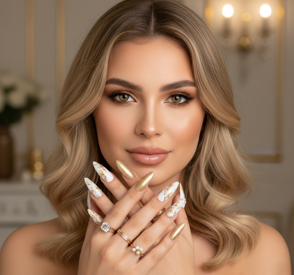 NOIRE THE NAILS BAR interior - modern professional nail salon in Jacksonville FL with relaxing atmosphere