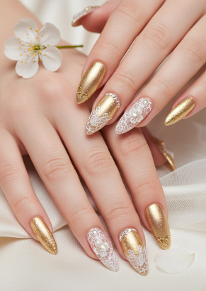 Professional nail technician providing manicure service at NV Nails Spa